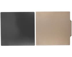 3D Printer Bouwplaat - PEI Mat Flexibel - 3D Printen - Dubbelzijdig Printoppervlak - 350 x 350 mm - Zwart