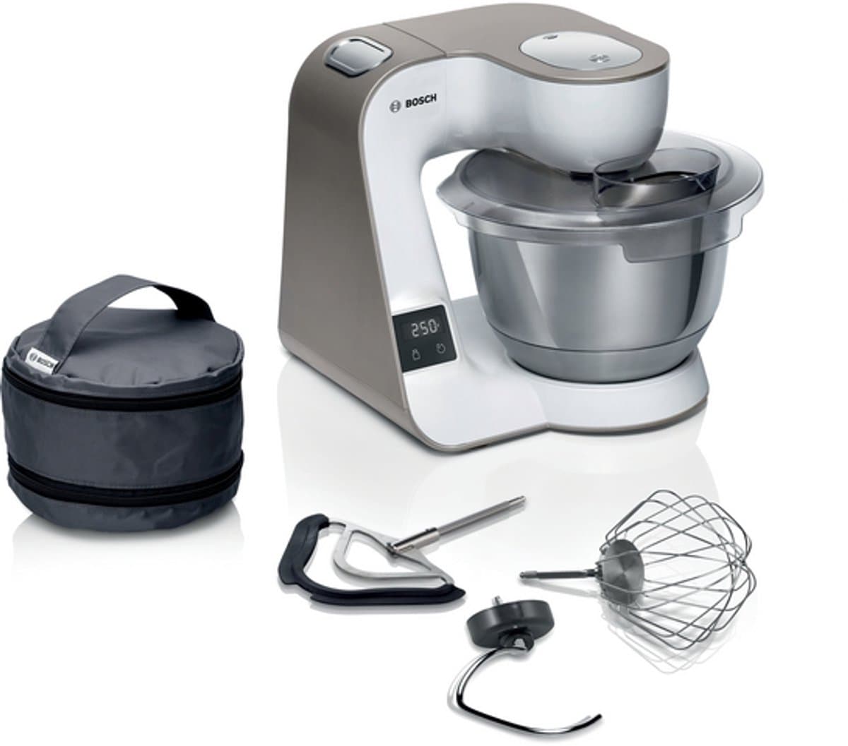 Serie 4 Keukenmachine met weegschaal en timer MUM 5 1000 W Wit, Champagne MUM5XW00 — afbeelding 1
