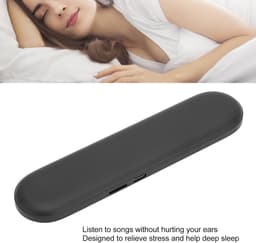 Kussenluidspreker, Beengeleidingsluidspreker met Timerfunctie en Stereobas, Slaapluidspreker voor Slaapgeluiden, Meditatie, Bluetooth-slaapkoptelefoon voor Diep Slapen(zwart) — thumbnail 4