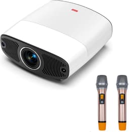 KZQ Slaapkamer Projector - Mini Draagbare Telefoonprojector - Ondersteunt Full Hd 1080p En 4k - Met Autofocus En Automatische Keystone Correctie - Geschikt Voor Voetbal Kijken - Wit — thumbnail 1