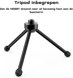 FIFINE - K688T - USB / XLR - Dynamische Microfoon - Met Boom Arm - Streaming - Podcasting - Gaming - Geschikt voor PS4 / PS5 / PC - Zwart — thumbnail 5