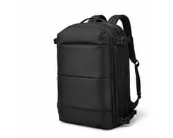 Travel Backpack - Expandable Rugzak met Vacuum Compressie - Laptop Rugzak 17 inch - Handbagage Rugzak - TSA Slot - Waterafstotend - Zwart