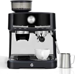 Professionele Pistonmachine met Bonenmaler en Melkopschuimer - Espressomachine met 58mm Piston - 15 Bar - 1.5 Liter - Inclusief Barista Set — thumbnail 1