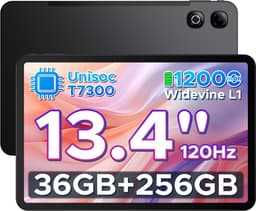 DOOGEE U13 Pro - Tablet - 36GB RAM (6+30GB) + 256GB ROM (2TB/TF) - 11000mAh/18W - 13,4 Inch FHD+ 120Hz IPS - Android 16 - T7300 - Dubbele luidsprekers - Wi-Fi 5 - Face ID - Bluetooth 5.4 — thumbnail 1