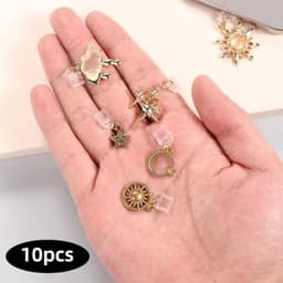 10 stuks stofkapjes voor Kindle, sterren-maanpatroon, schattige poortbeschermers voor e-readers, boeken, vrouwen, leraren en studenten — thumbnail 4