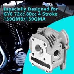 Geschikt voor GY6 72cc/80cc viertaktmotor 139QMB/139QMA met 47mm cilinderkop — thumbnail 2