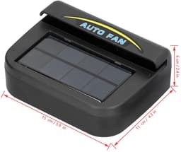 Dailygoods - Auto Luchtkoeler - Zonne-energie - Multifunctionele Afvoerventilator - Groot Paneel - Ontgeuring en Ontgiften - Geschikt voor Auto's — thumbnail 2