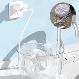 Mini Wasmachine - Draagbare Wasmachine - Ultrasonische Turbo Wasmachine met USB-interface - Mini Turbo Wasmachine voor Reizen - Camping Wasmachine - Draagbare Wasmachine voor Reizen — thumbnail 7
