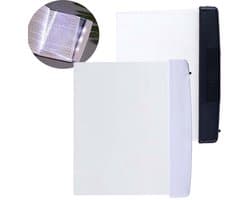 2 Stuks LED Flatscreen Nachtzicht Lezen Lamp - Huishoudelijke Flatscreen Lezen Lamp - Voor 's Nachts in Bed Lezen - Heldere LED Lezen Lamp - Draadloos - Paneel Lamp Voor Lezen Verlichting (Wit+Zwart)