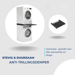RONN® Tussenstuk Wasmachine Droger - Stapelkit - Tussenstuk Wasmachine en Droger - Tussenstuk Wasmachine Droger Zwart - Tussenstuk Wasmachine Droger Aeg - Zwart - 54cm x 60cm x 8cm — thumbnail 8