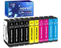 Inktcartridges Multipack - Printerinkt Navulling - Duidelijk Printen - Hoge Paginarendement - 10 Stuks - Zwart Cyaan Magenta Geel