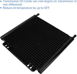 Motorolie Koeler - Transmissie Koeler - Olie Temperatuur Verlagen - 26 Rijen Aluminium - 32.5 cm Lengte - Zwart — thumbnail 2