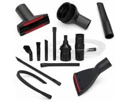 SILLAR Stofzuiger Opzetstukken Set - 32 mm / 35 mm -Universele - Mini Mondstukken, Kierenzuiger, Meubelborstel & Flexibele Slang - 5 stk