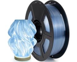 3D Printer Filament - PETG Draad Spoel - Lamp Modellen Printen - Hoge Snelheid Printen - 1KG 1.75mm - Lichtblauw Transparant