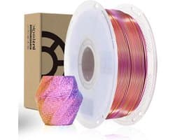 3D Printer Filament - Zijde PLA - Mooie Prints Maken - Uniek Kleurverloop - 1.75mm 1kg - Driekleurig