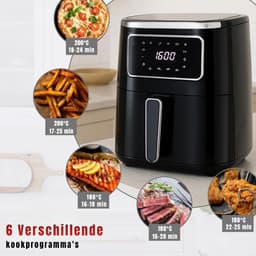 RVV® Heteluchtoven - Oven - Airfryer Oven - 32 Liter - Zilver - 27cm x 33cm x 30cm — thumbnail 6