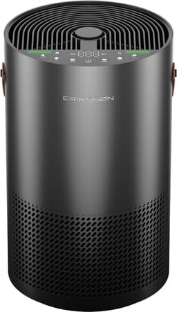 Erikssøn Luchtreiniger Air Pure Pro - 397 m3/u - Met Ionisator - Vermindert Stof En Pollen - Hepa 14 Filter - Air Purifier - Clean Air - Zwart — thumbnail 1