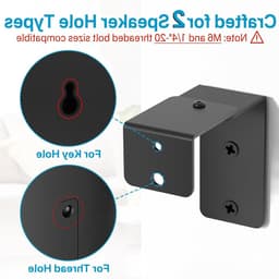 Verstelbare Surround Speaker Statieven van 84 tot 107 cm voor Kleine Satellietluidsprekers - Ideaal voor Thuisbioscoop en Geluidsinstallaties — thumbnail 4