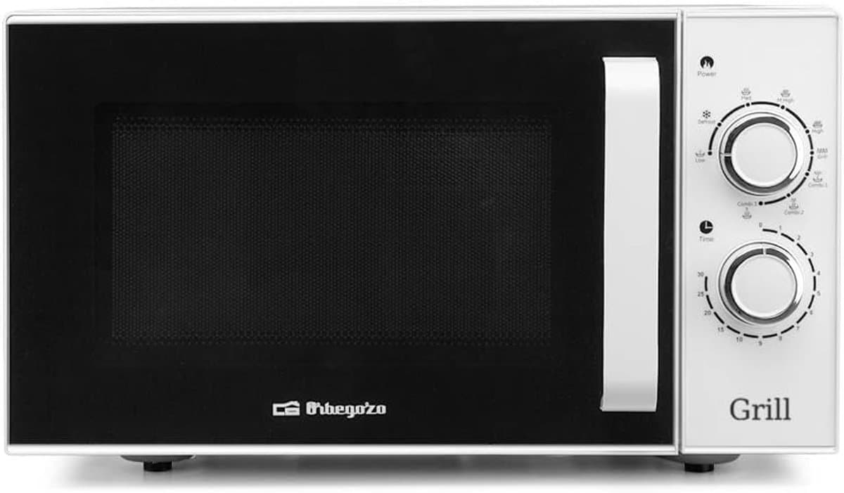 Magnetron met Grill - Oven Combimagnetron - Snel Eten Bereiden - Ontdooiprogramma - 25 Liter Inhoud - Wit — afbeelding 1
