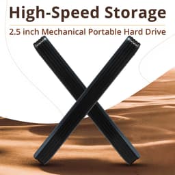 Externe Harde Schijf - Draagbare Opslag - Back-up Gegevens - Snelle USB 3.0 - 120 GB Capaciteit - Grijs — thumbnail 2