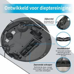 AIRROBO P20 - Robotstofzuiger - Zuigkracht van 2800 Pa - 4 Reinigingsstanden - Gebruiksduur van 120 minuten - voor Dierenharen en Harde Vloeren - 2 Jaar Garantie — thumbnail 3