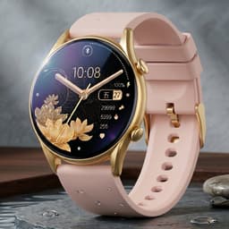 Zyon Wear Elira Smartwatch Dames - Goud - HD Touch Scherm - Bluetooth Bellen - Inclusief 2 Bandjes - Hartslagmeter - Sport - Android & iOS — thumbnail 5