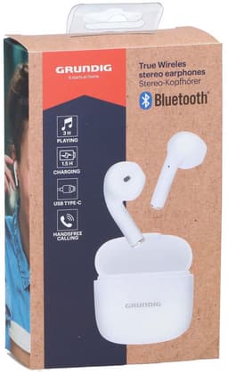 Grundig Draadloze Oordopjes - Bluetooth In Ear Oordopjes 200mAh - Oortjes Draadloos met 3 Uur Afspeeltijd - Earbuds voor Hands Free Bellen - Incl. Oplaadcase USB-C Oplaadkabel — thumbnail 1