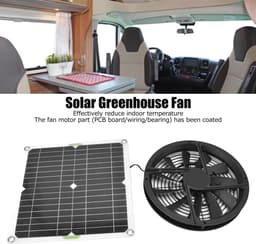 ONF3 - Zonnepaneel Fan Kit - Ventilator voor Kippenhokken - Waterdicht en Veilig - Geschikt voor Huizen en Kassen - Energiebesparend en Oplaadbaar — thumbnail 2