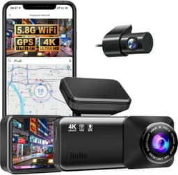 Dashcam Pro - Auto Camera - Veilige Rit - Dual Camera 4K - 64GB Inbegrepen - Zwart — thumbnail 1