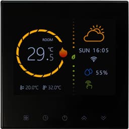 Slimme Thermostaat - Verwarmingscontroller Digitaal - Comfort Verwarmen - App Bediening - 5-35 Graden - Zwart — thumbnail 5