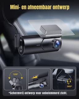 YOR® Dashcam Voor en Achter - Dashcam - Dashcam Voor Auto - Zwart - 5cm x 10cm x 4cm; 300 g — thumbnail 2