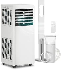 4-in-1 Mobiele Airco - Draagbare Airconditioner - 4-in-1 Koelen, Ontvochtiger, Ventilator & Slaapstand - 9000 BTU - voor 20-30 m² - met Afstandsbediening & 24-uurs Timer - Wit — thumbnail 1