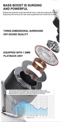 Draadloze Bluetooth-koptelefoon, stereokoptelefoon, led-display, 3D-surroundgeluid, ingebouwde microfoon, wit. — thumbnail 2