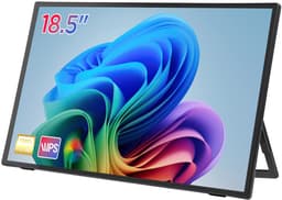 18.5" Draagbare Monitor – 1080P IPS, 100Hz, Dual USB-C, HDMI, Plug & Play – Ultra Slim 1,12kg – Voor Laptop, Telefoon, Gaming — thumbnail 10