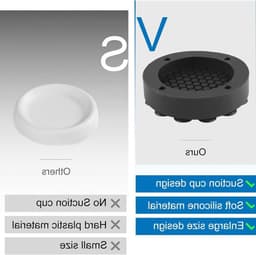 Anti-vibratie wasmachinevoetjes - 4 stuks rubberen antislipvoetjes voor stabiliteit en geluidsreductie — thumbnail 4