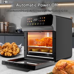 Heteluchtoven - Airfryer Broodrooster - Gezond Koken - Grote Capaciteit - 12 Liter - Wit — thumbnail 3