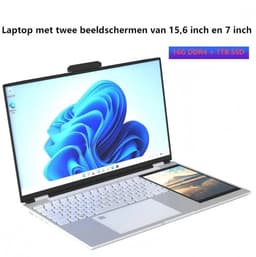 Nieuw Dual Screen Laptop 15.6+7" (1x Touch) 16GB/1TB SSD voor Student & Zakelijk — thumbnail 1