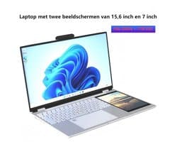 Nieuw Dual Screen Laptop 15.6+7" (1x Touch) 16GB/1TB SSD voor Student & Zakelijk