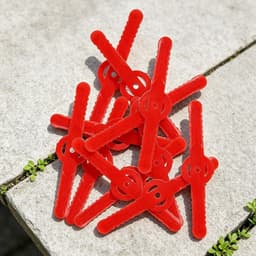 Snoeidraad Grasmaaier - Snijkoppen - Gazon Onderhoud - Lichtgewicht Constructie - 100 Stuks - Rood — thumbnail 2
