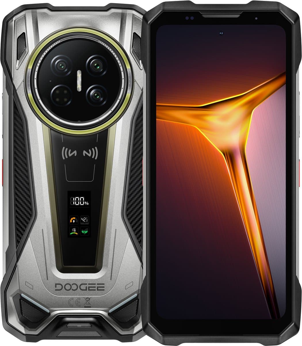 DOOGEE Vmax2 Robuuste smartphone 5G - 6.78 inch 120Hz - 48GB RAM - 512GB ROM - 22000 mAh 120W - Android 16 - 200MP AI camera - IP68/IP69K - NFC,GPS - Telefoons 2026 nieuw - Titan — afbeelding 1