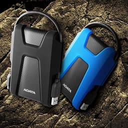 Externe Harde Schijf - Opslagapparaat - Bestanden Opslaan - Militaire Bescherming - 1 TB - Blauw — thumbnail 2