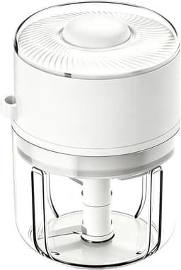 Mini Keukenmachine - Voedselhakker - Ingrediënten Voorbereiden - Oplaadbaar Draadloos - 350 ml - Wit — thumbnail 1