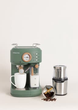 CREATE - Pack THERA RETRO PRO Halfautomatische espressomachine + MILL PRO Koffie- en kruidenmolen - Salie — thumbnail 1