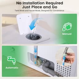 BLITZHOME Mini Vaatwasser – Draagbare Tafelvaatwasser met Touchbediening, 9 Programma's, 5,2L Tank, Droogfunctie, Startvertraging — thumbnail 4