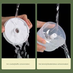 Elektrische Keukenmachine - Groente Hakker Foodprocessor - Snel Ingrediënten Snijden - USB Oplaadbaar Draadloos - 9x9x9 cm - Wit — thumbnail 3