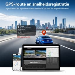 Vemera dashcam - dashcam voor auto - voor en achter camera - 4K - — thumbnail 4