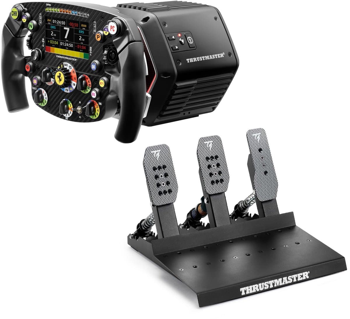 Thrustmaster T818 Black Edition + SF25 + Raceline Pedals III LC – Direct Drive Sim Racing Set - PC — afbeelding 1