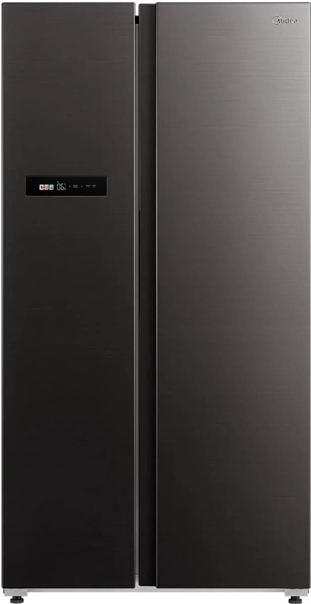 Midea MDRS791MIE28 - Amerikaanse koelkast - Zwart - RVS geborsteld - No Frost - Multi Air Flow - Smart Home - E label - 330 kWh/jaar - 35 dB — afbeelding 1