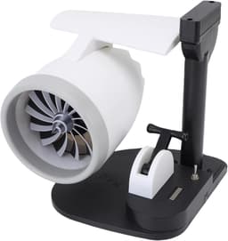 Bureauventilator Luchtbevochtiger - Turbine Ventilator - Persoonlijke Verkoeling - 3-in-1 Functie - 20 cm - Rood — thumbnail 4