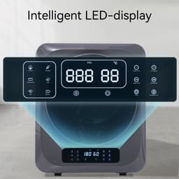 Mini Wasdroger- Wanddroger - Mini Droogkast - 850W - UV Desinfectie - 6 Programma's - Roestvrij Staal - Kleine Ruimtes - 4kg - 6 Functies — thumbnail 3